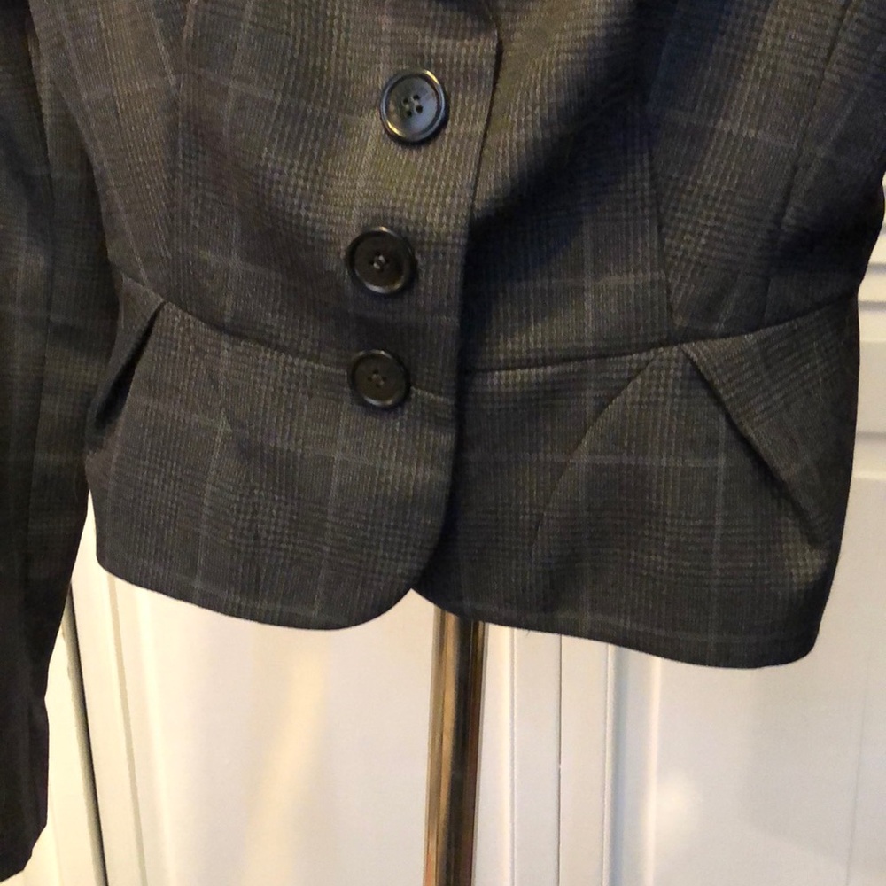 L.K. Bennett Gray Blazer or Jacket with Peplum - Picture 4 of 6